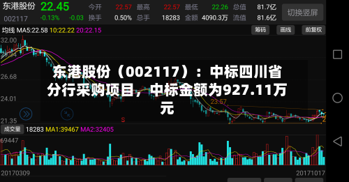 东港股份（002117）：中标四川省分行采购项目，中标金额为927.11万元
