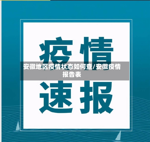 安徽地区疫情状态如何查/安徽疫情报告表