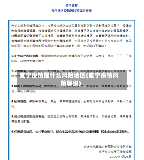 睢宁疫情是什么风险地区(睢宁疫情风险等级)